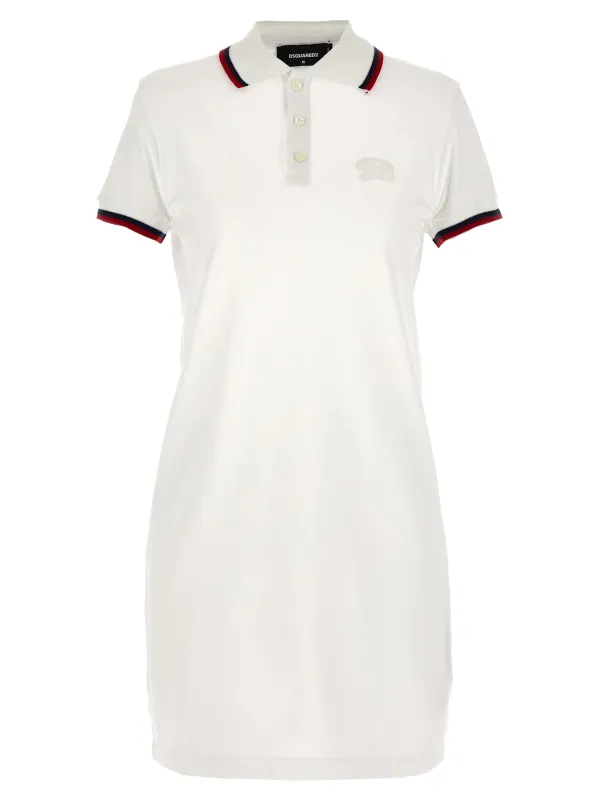 Maxi cut out polo dress made by DSQUARED2