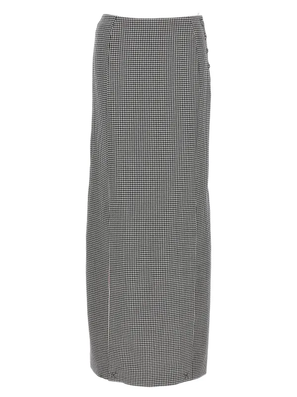 Pied de poule long skirt made by Thom Browne
