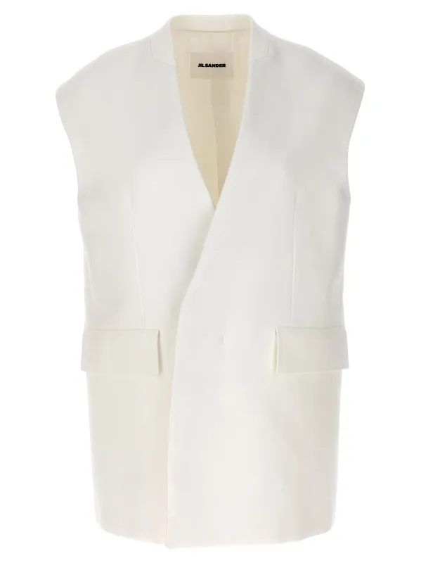 Oversize tailored vest made by Jil Sander