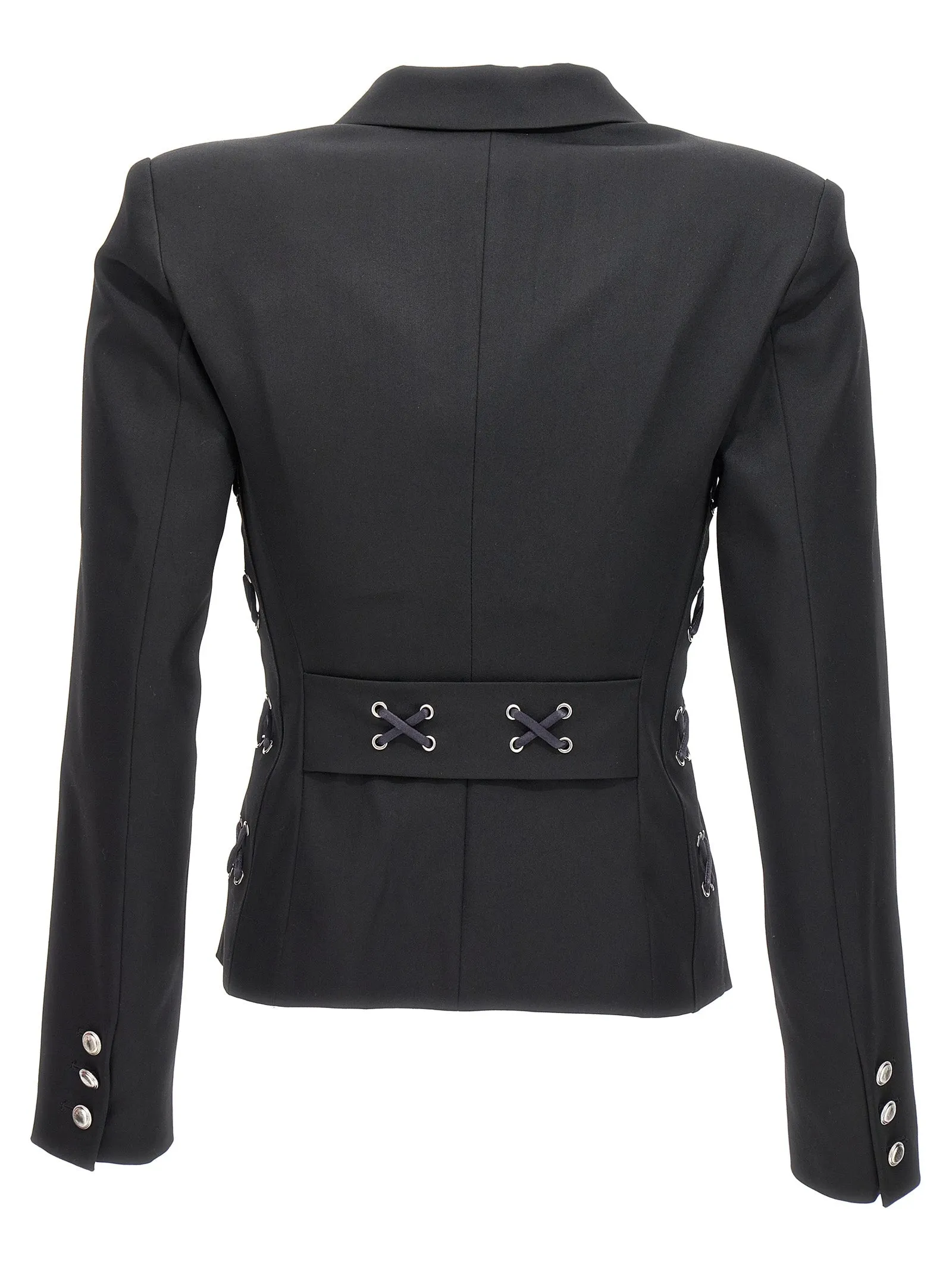 Single breast lace-up blazer jacket sold by Lord & Taylor product image thumbnail 2