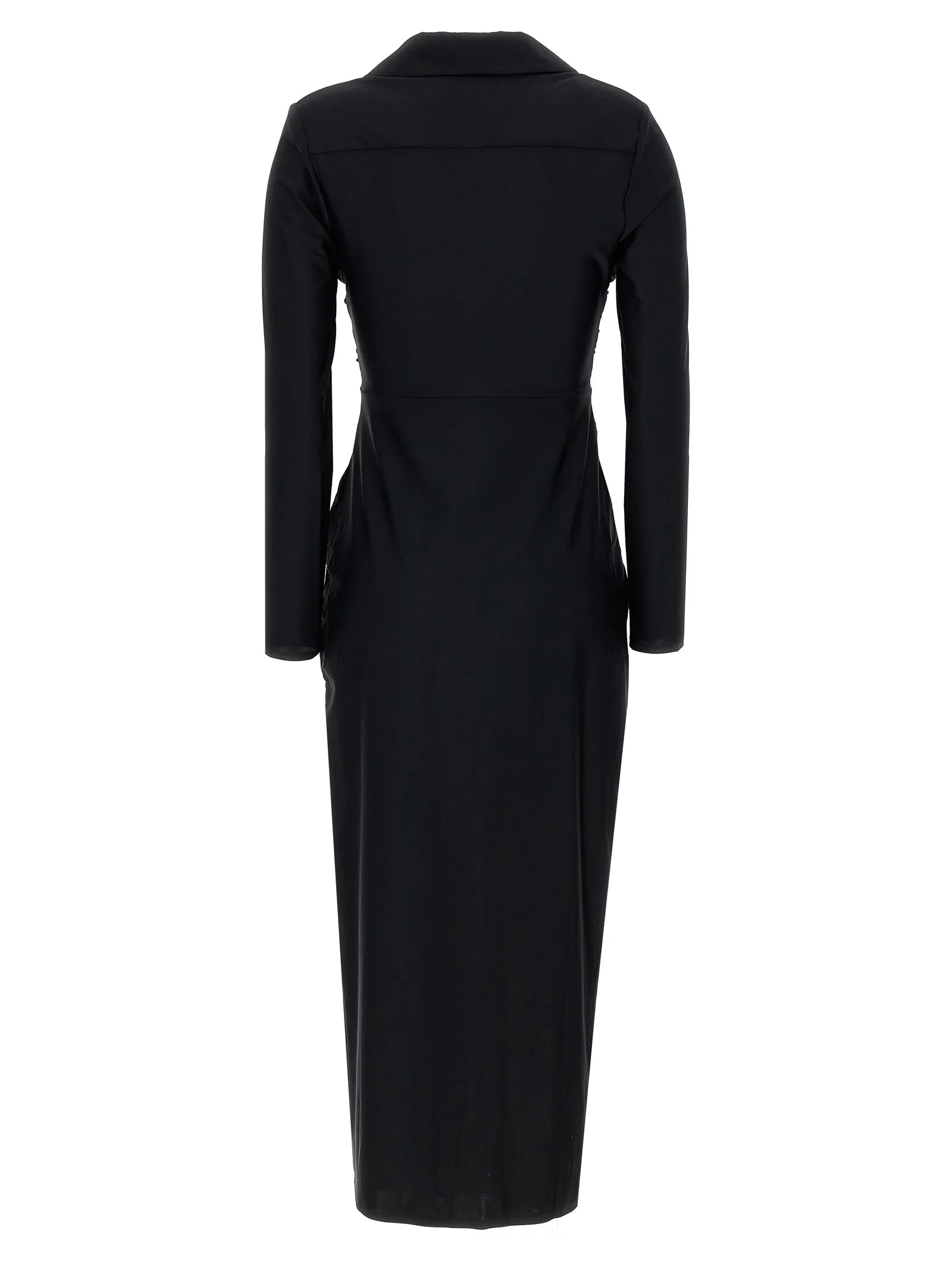 'Black Jersey Cut Out Midi' dress sold by Lord & Taylor product image thumbnail 2