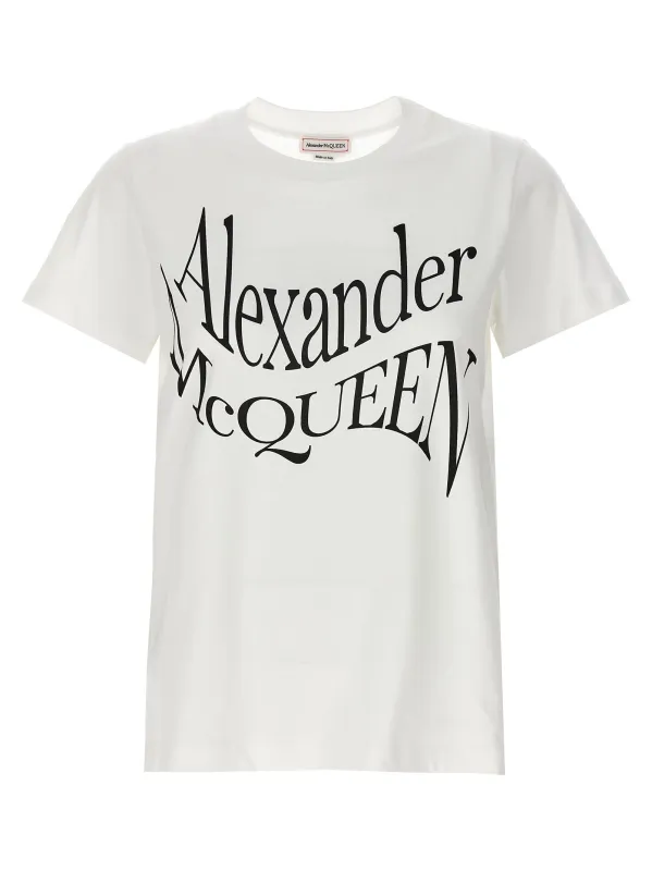 Logo print t-shirt made by Alexander McQueen