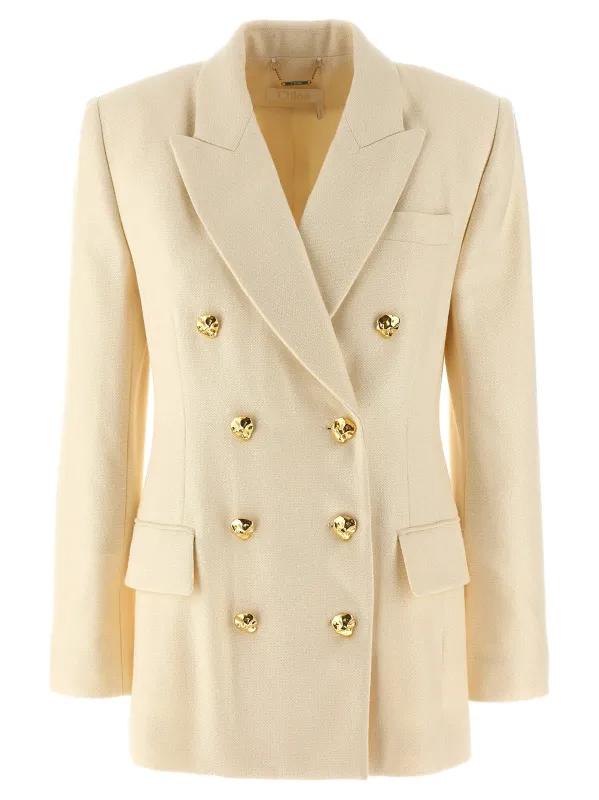 Tailored double-breasted blazer sold by Lord & Taylor
