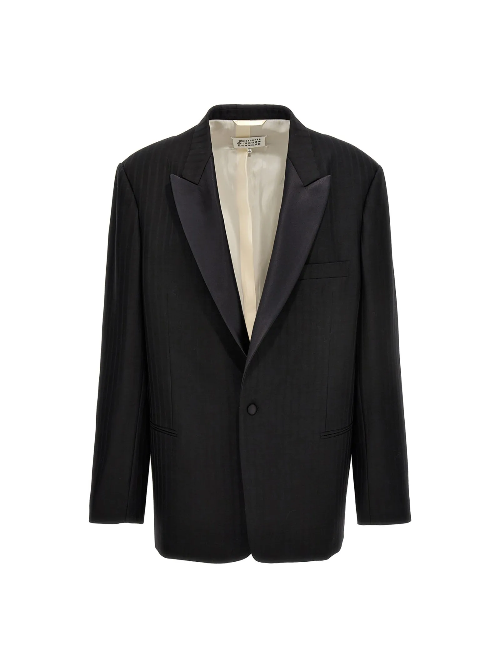 Striped single breast blazer jacket sold by Lord & Taylor