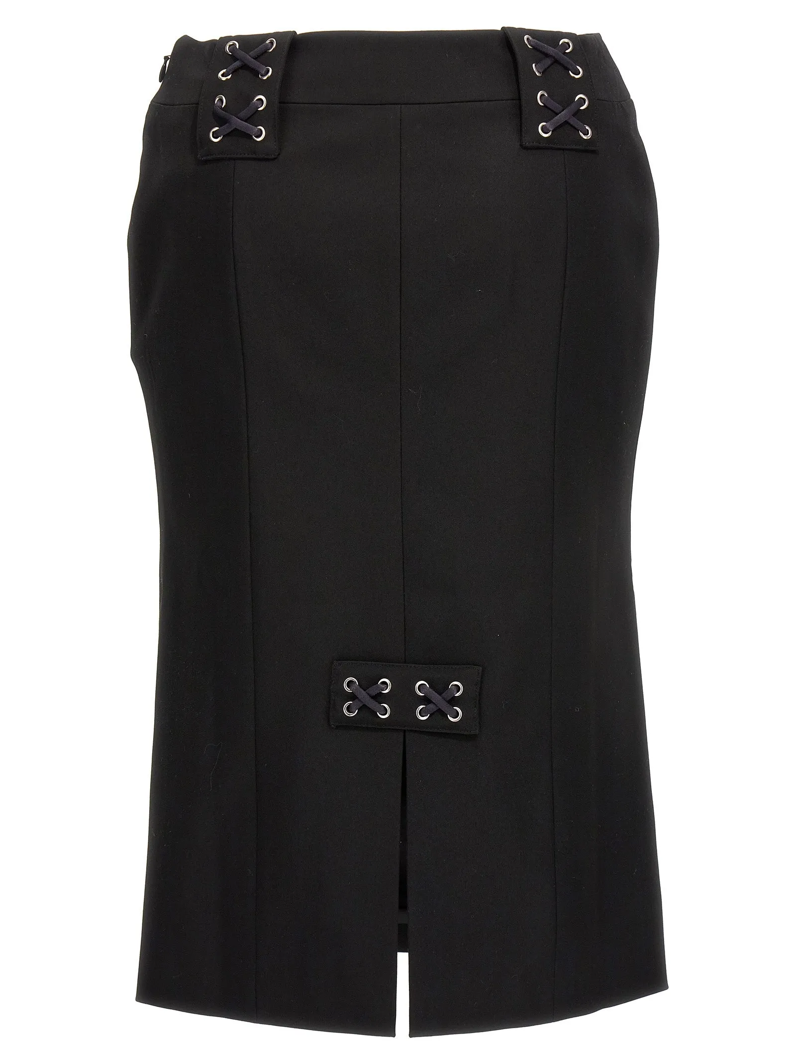 Lace-up skirt sold by Lord & Taylor product image thumbnail 2