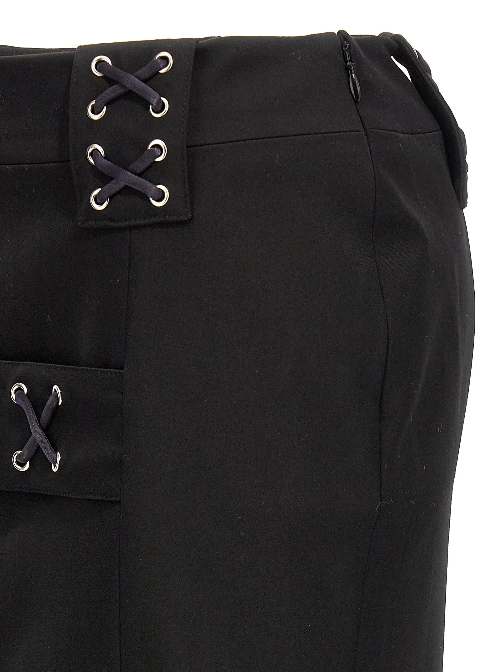 Lace-up skirt sold by Lord & Taylor product image thumbnail 3