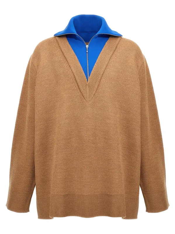 Half zip sweater made by Jil Sander
