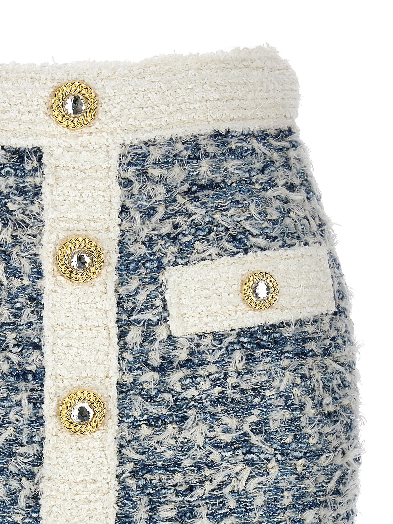 Fringed tweed skirt sold by Lord & Taylor product image thumbnail 3
