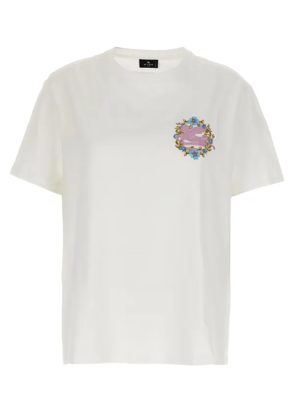Logo embroidery t-shirt sold by Lord & Taylor