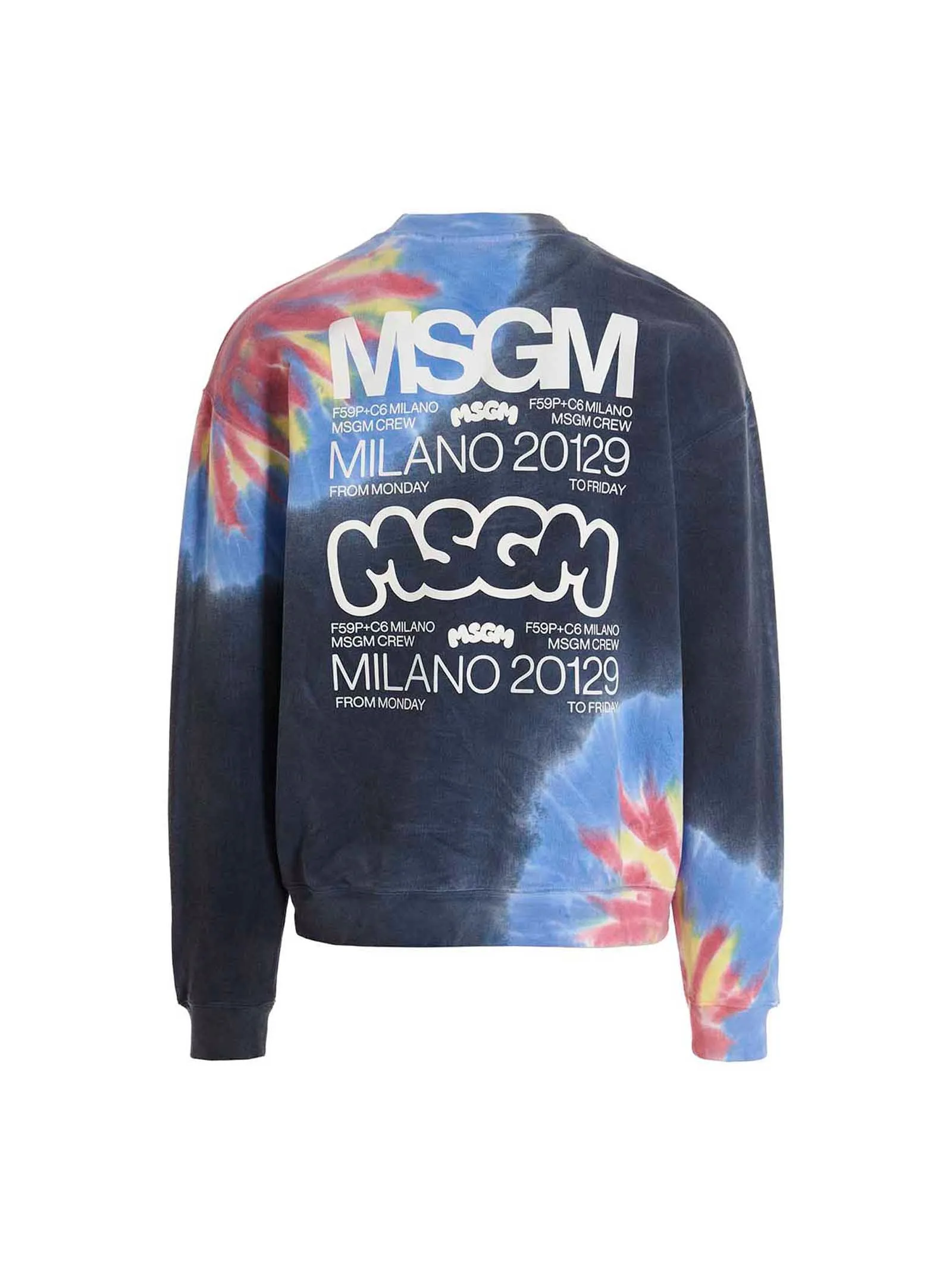 Logo print tie dye sweatshirt by Burro Studio sold by Lord & Taylor product image thumbnail 2