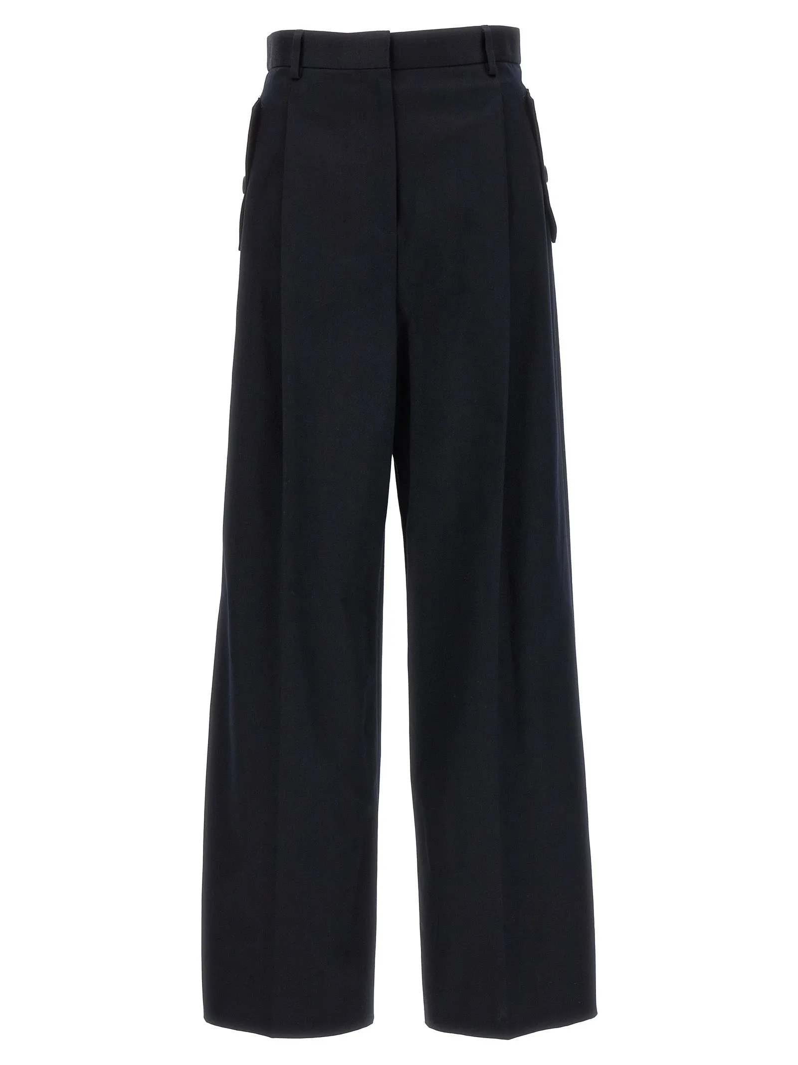 Loose leg front pleat pants sold by Lord & Taylor