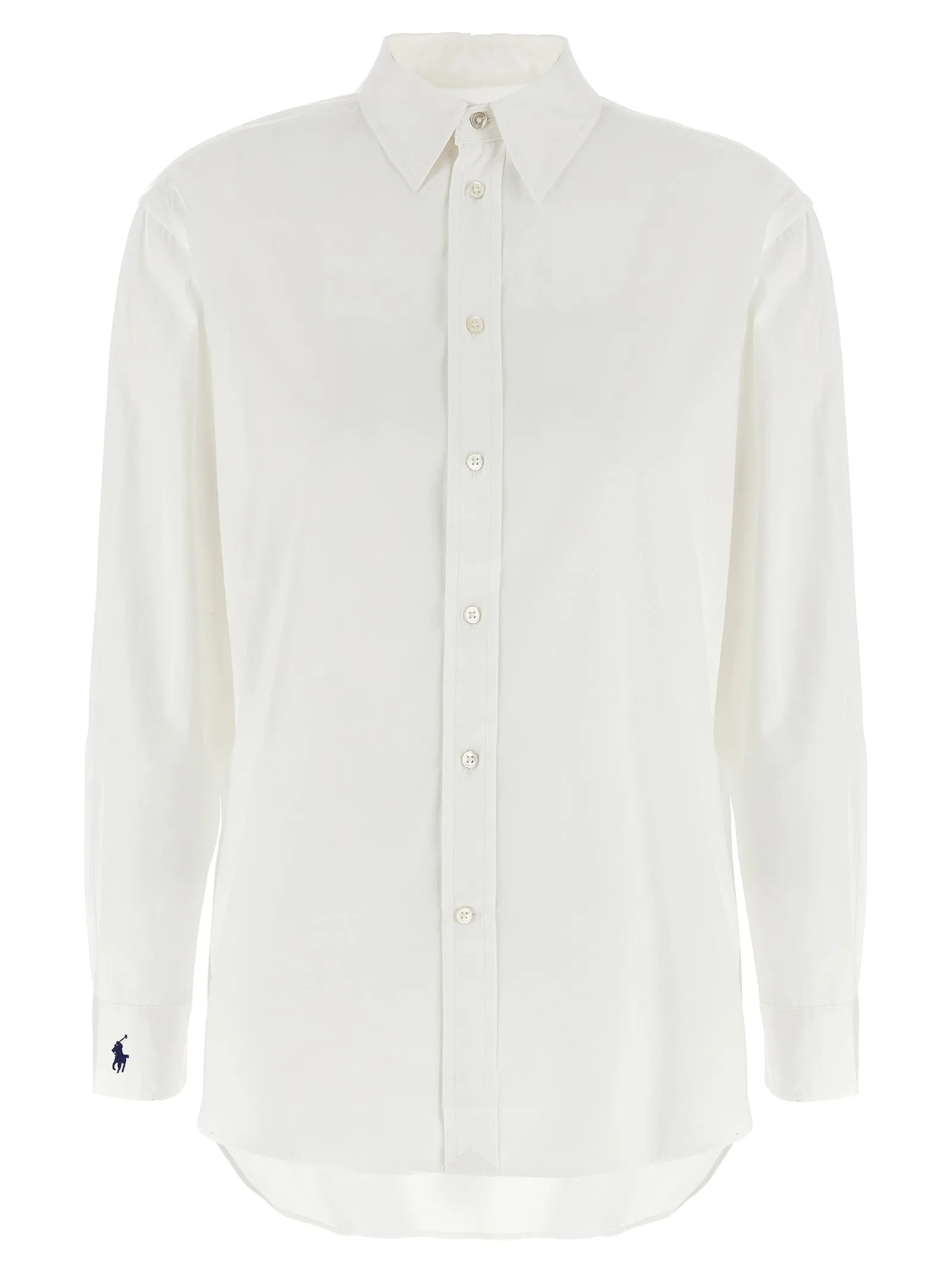 Embroidered cuffs shirt sold by Lord & Taylor