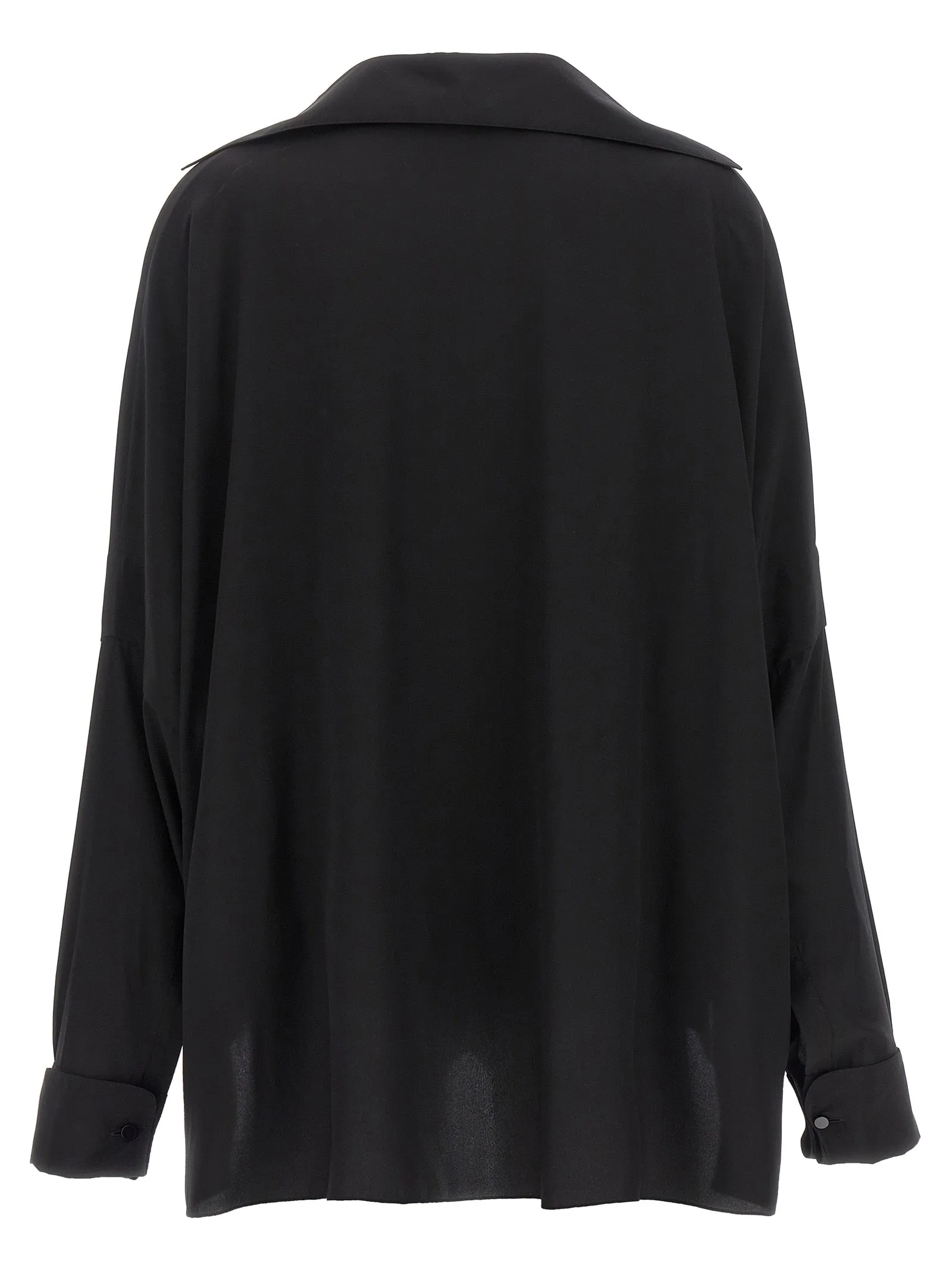 Crepe de chine shirt sold by Lord & Taylor product image thumbnail 2