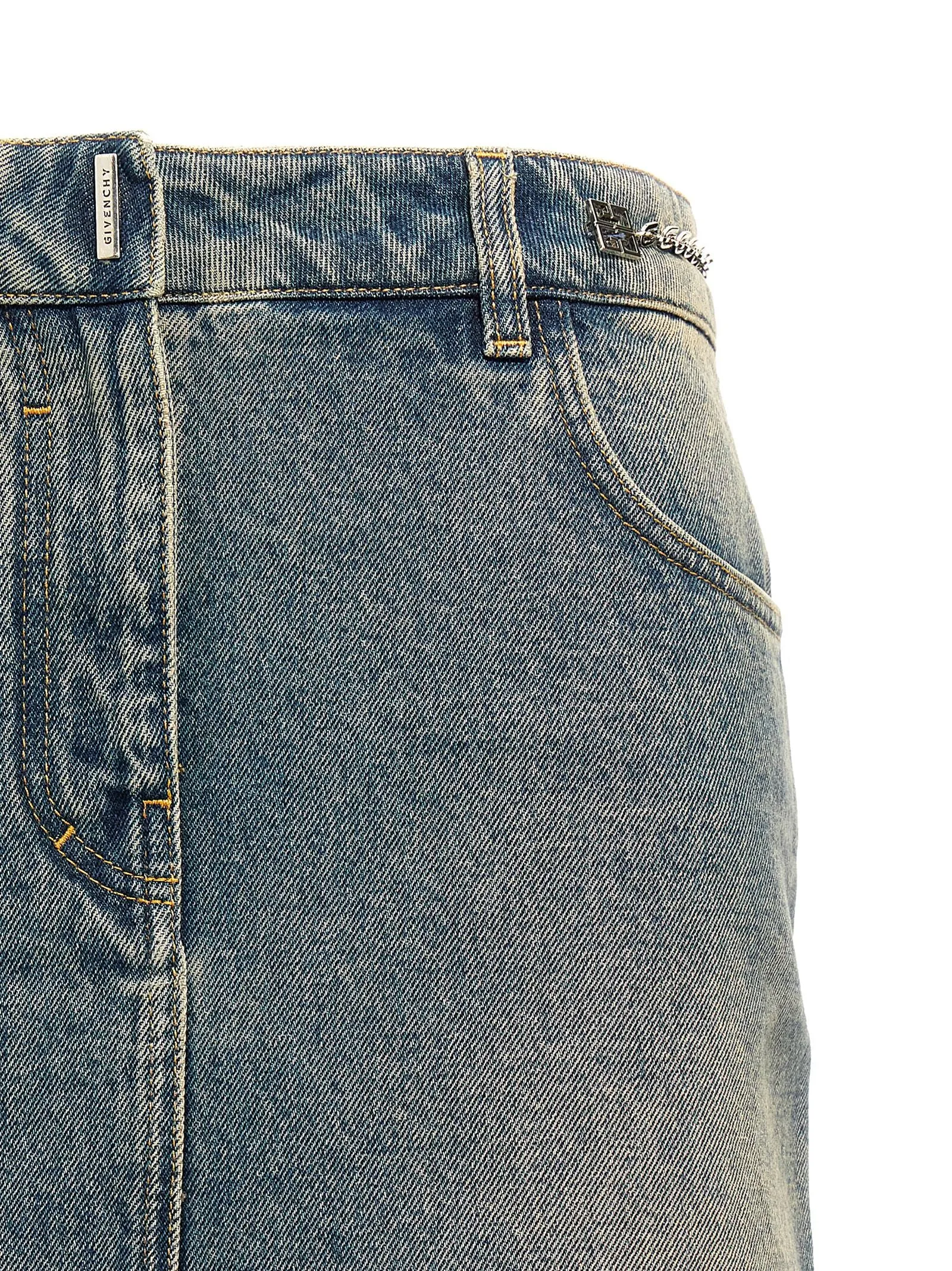 Denim mini skirt sold by Lord & Taylor product image thumbnail 3