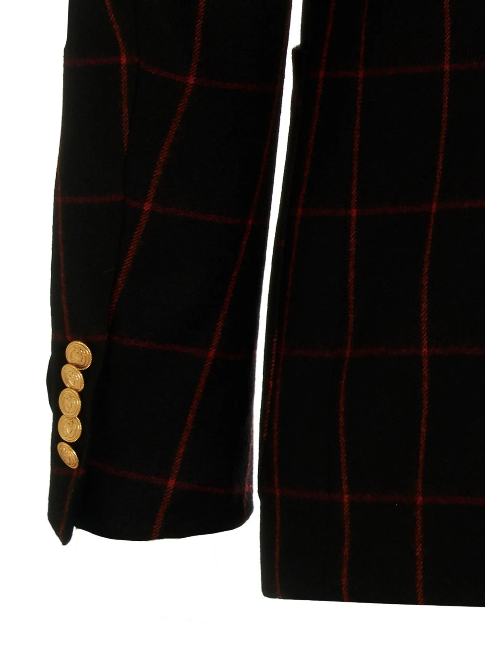 Double-breasted check blazer sold by Lord & Taylor product image thumbnail 5