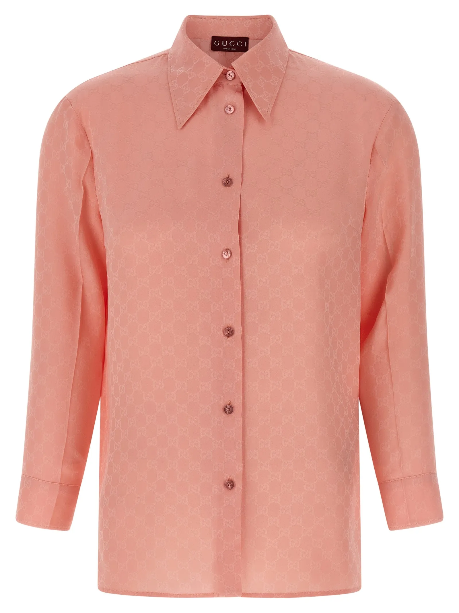 GG silk shirt sold by Lord & Taylor
