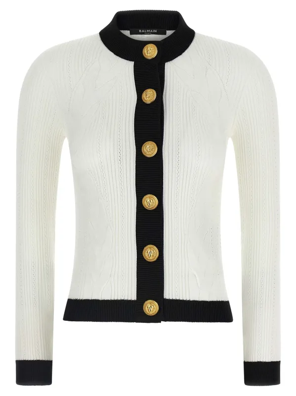 Two-tone cardigan sold by Lord & Taylor