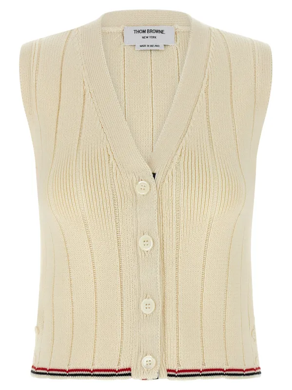 RWB intarsia vest sold by Lord & Taylor