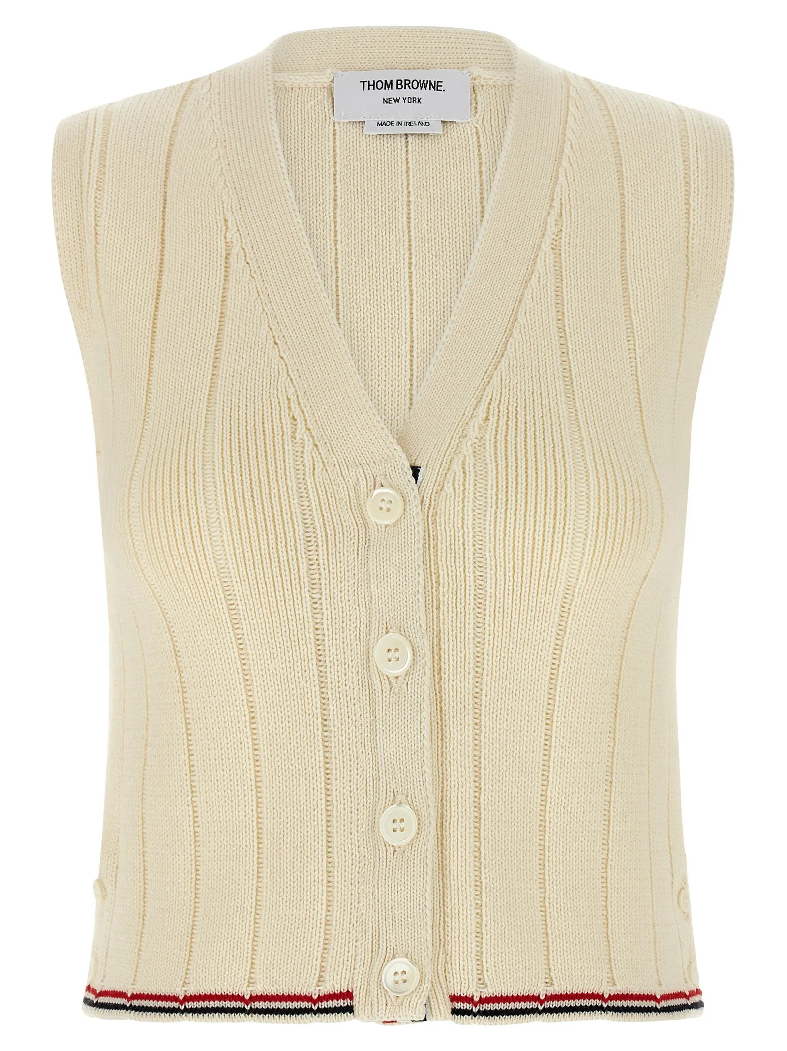 RWB intarsia vest sold by Lord & Taylor