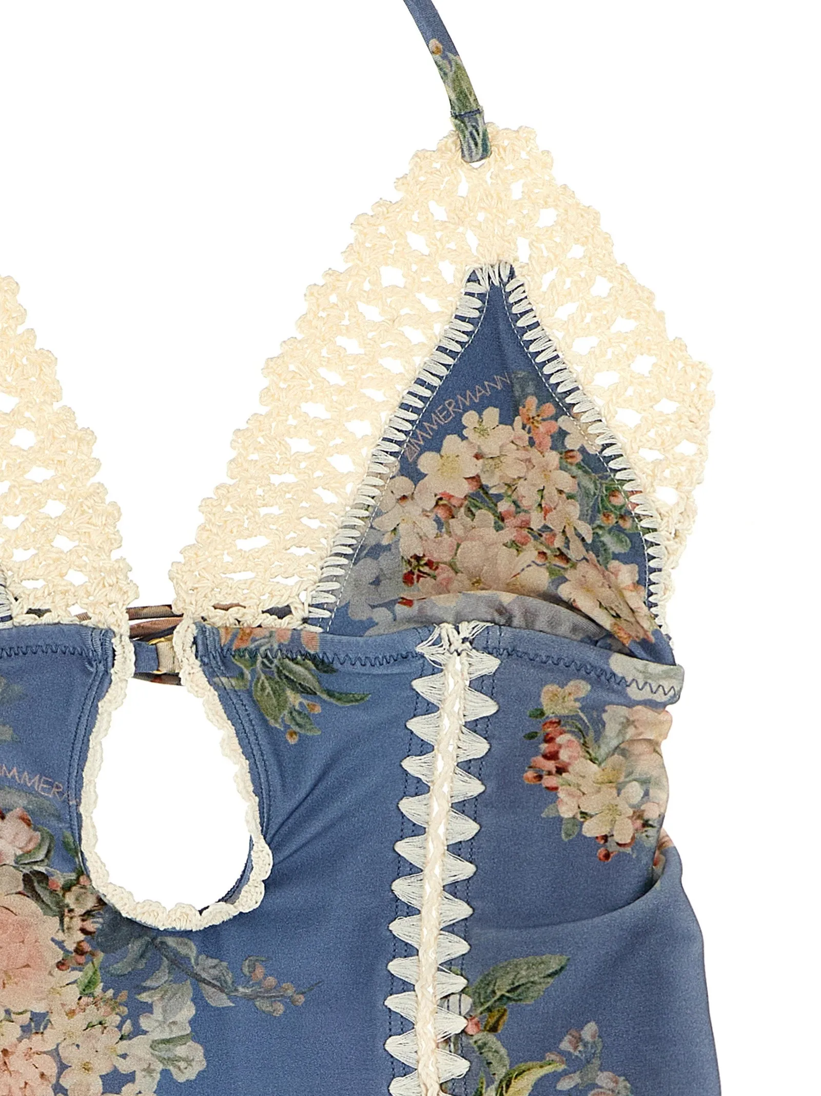 'Cascadian Keyhole Crochet' one-piece swimsuit sold by Lord & Taylor product image thumbnail 3