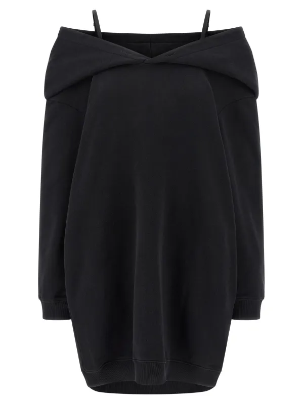 Off-shoulder hooded dress made by Maison Margiela