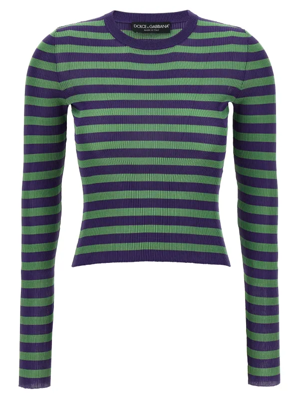 Striped viscose sweater sold by Lord & Taylor