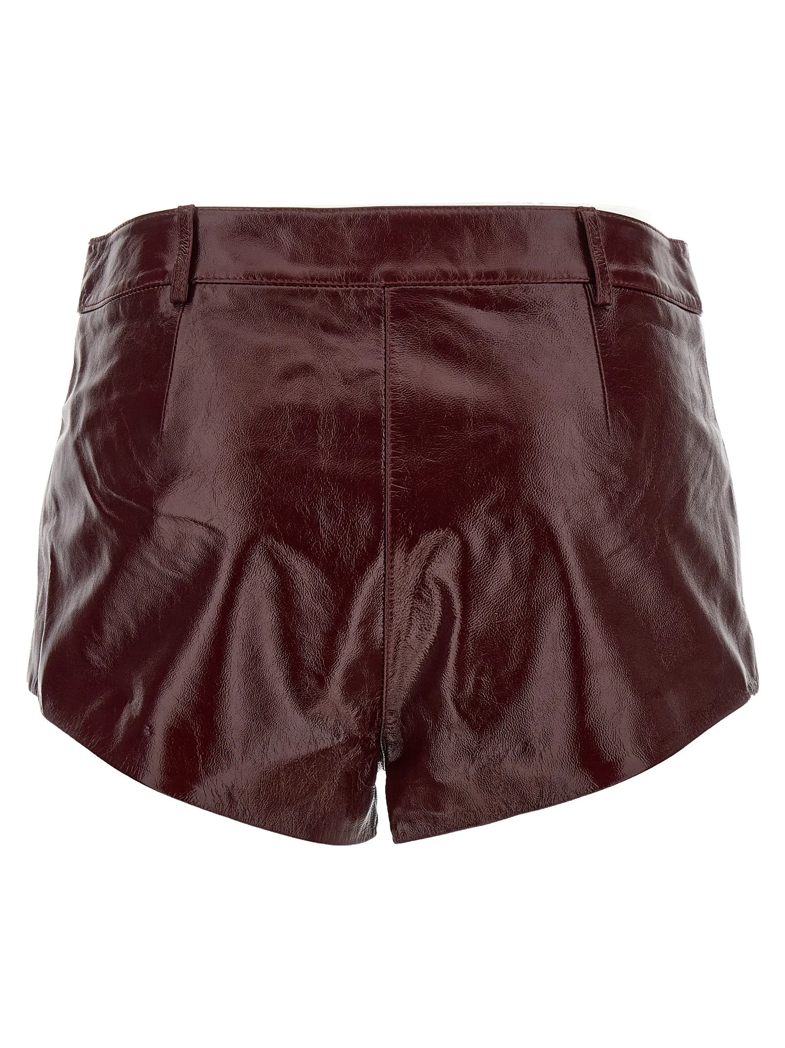 Craqué leather shorts sold by Lord & Taylor product image thumbnail 2