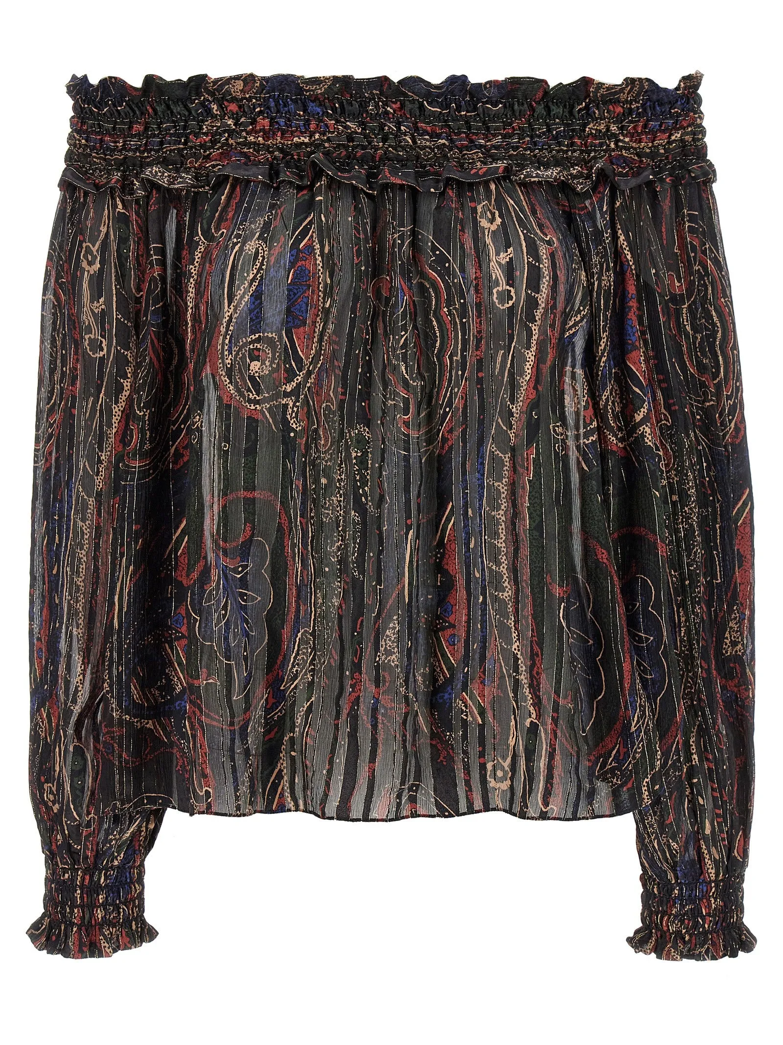 Smock stitch blouse sold by Lord & Taylor
