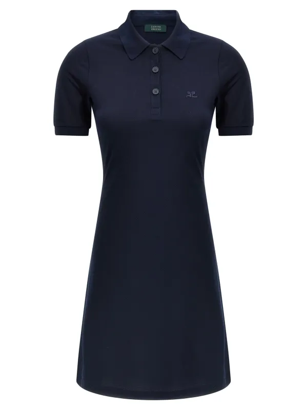 Piqué polo dress made by Courreges