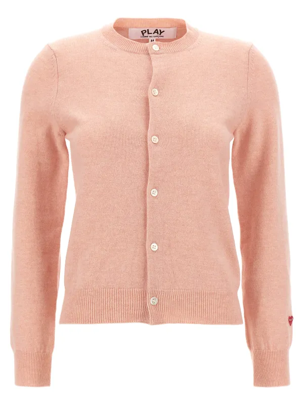 'Small Heart' cardigan made by Comme des Garcons PLAY