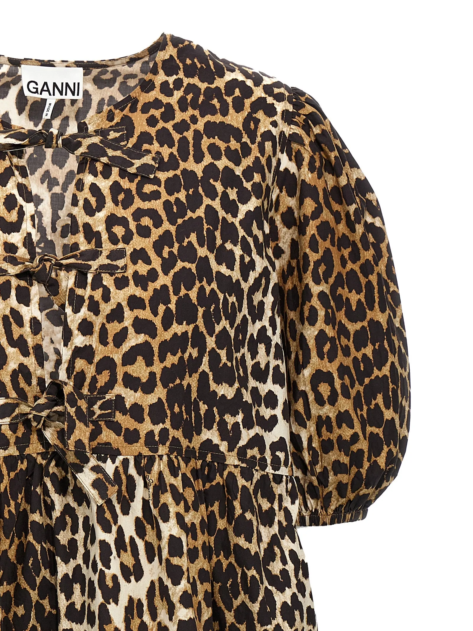 Leopard poplin dress sold by Lord & Taylor product image thumbnail 3