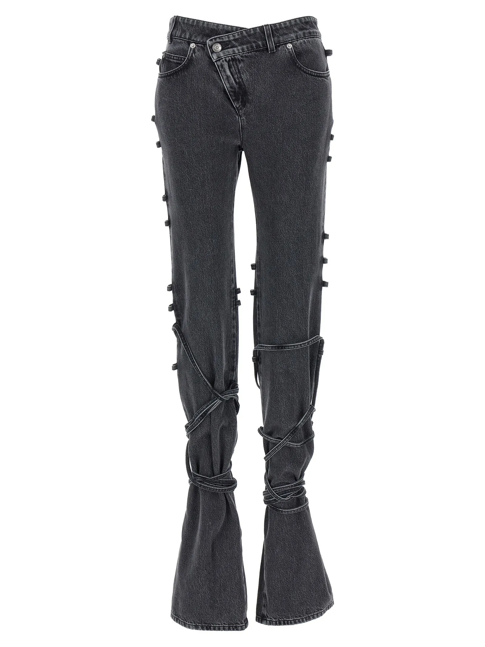 Jeans asymmetric closure sold by Lord & Taylor