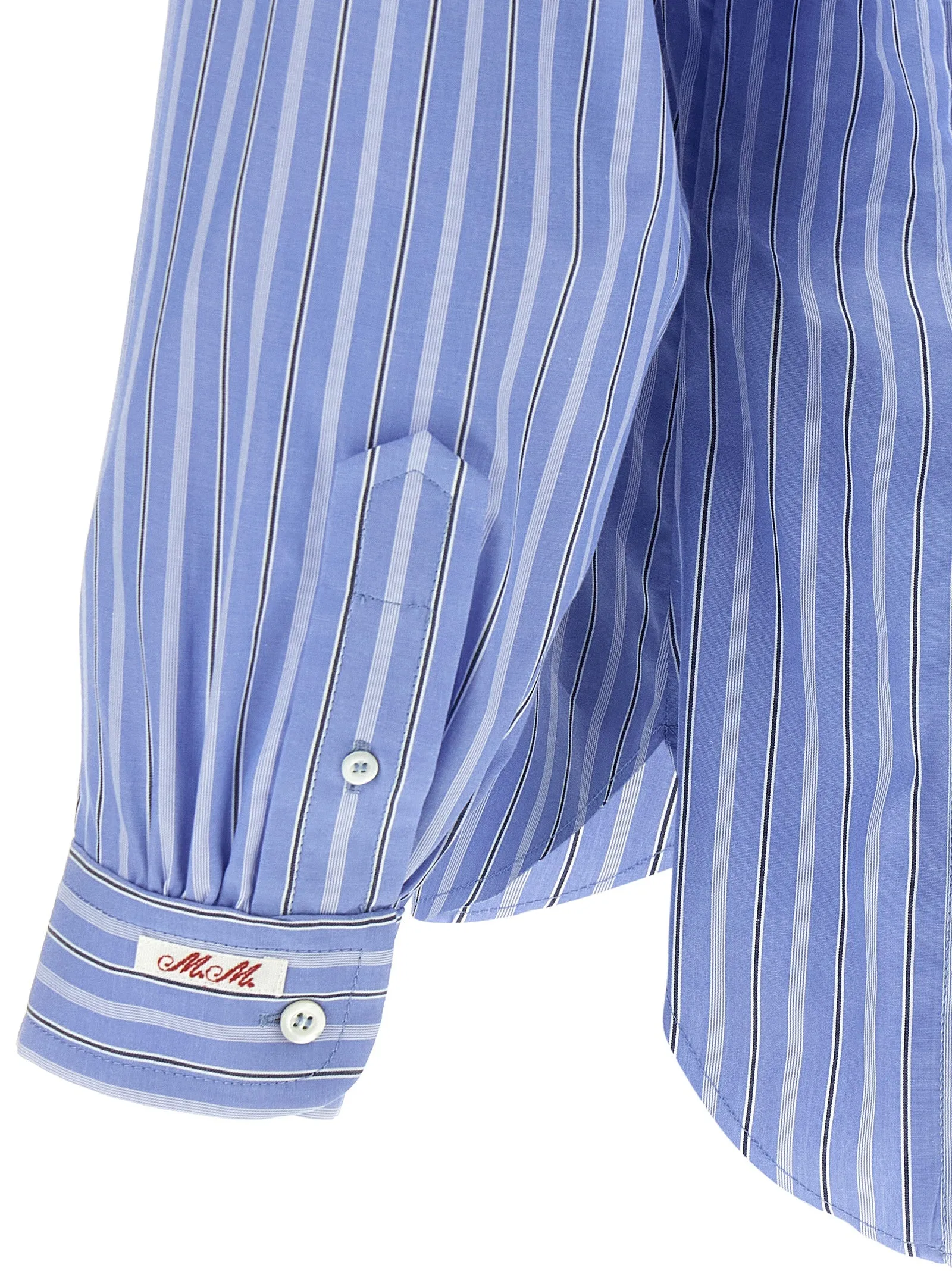 Striped cotton shirt sold by Lord & Taylor product image thumbnail 4