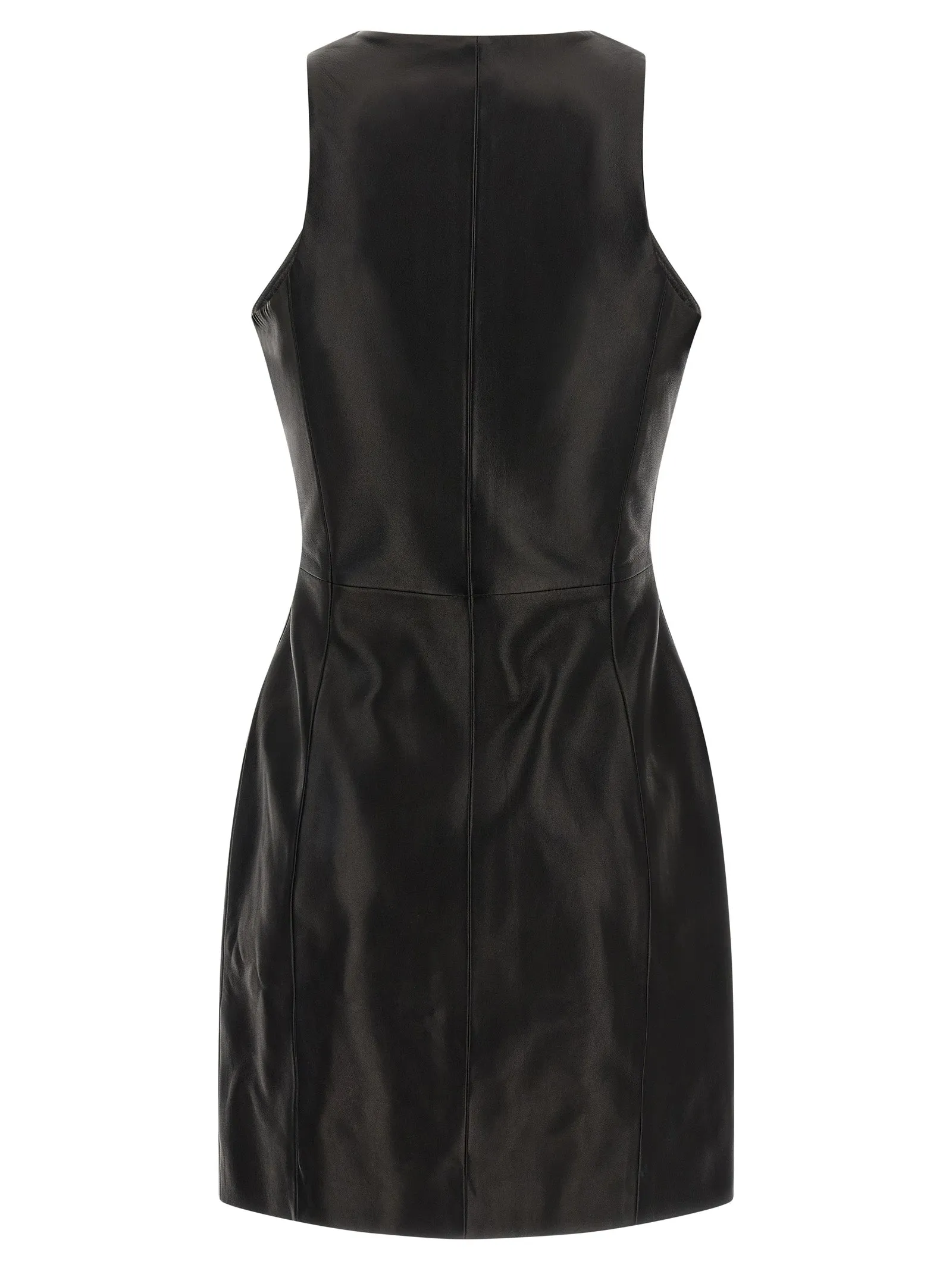 Maxi zip leather dress sold by Lord & Taylor product image thumbnail 2