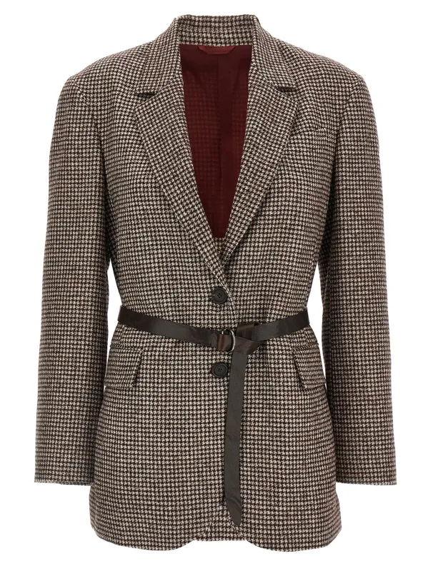 Houndstooth blazer sold by Lord & Taylor
