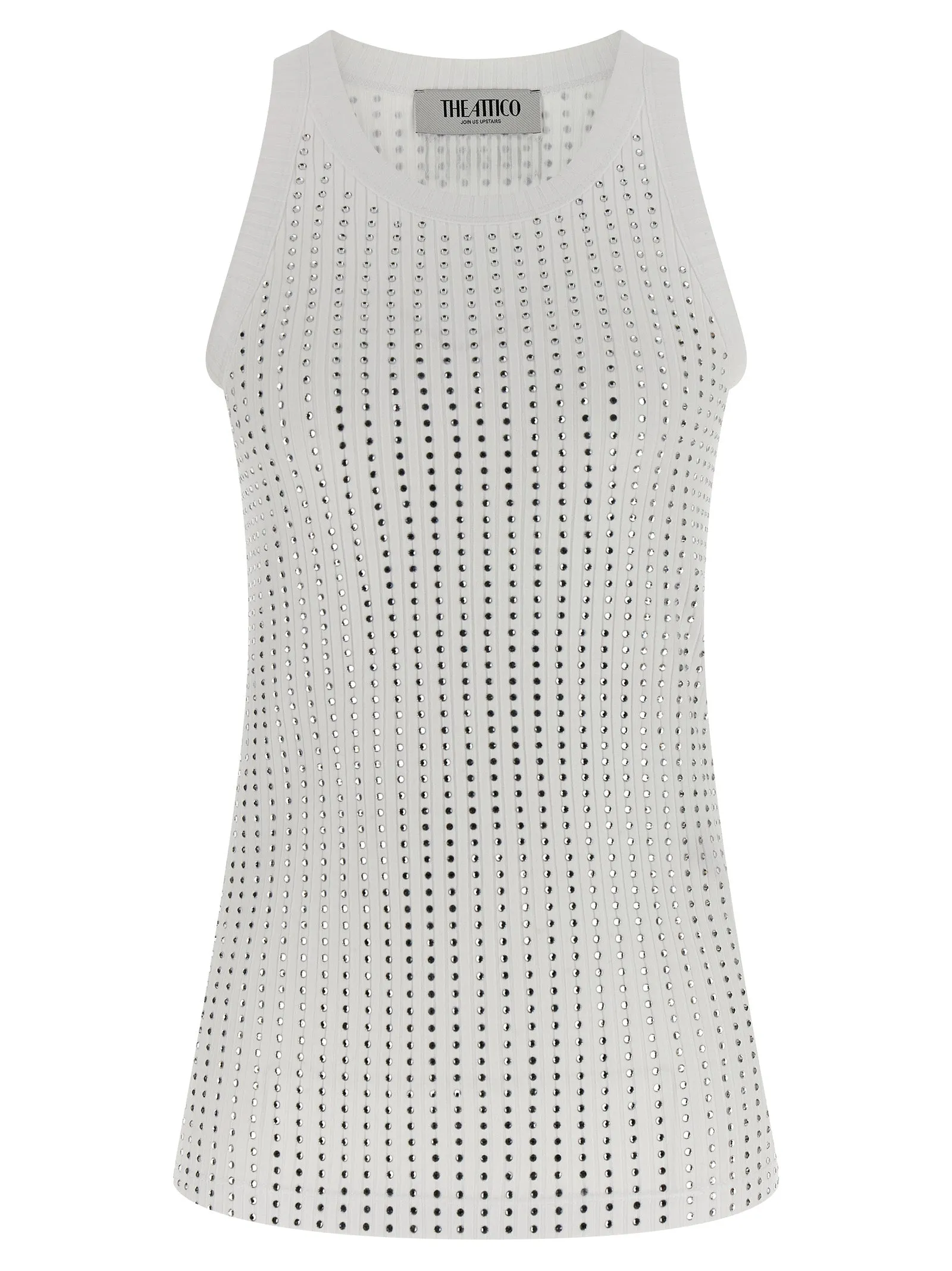 Rhinestone tank top sold by Lord & Taylor