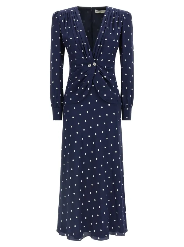 Polka dot dress made by Alessandra Rich