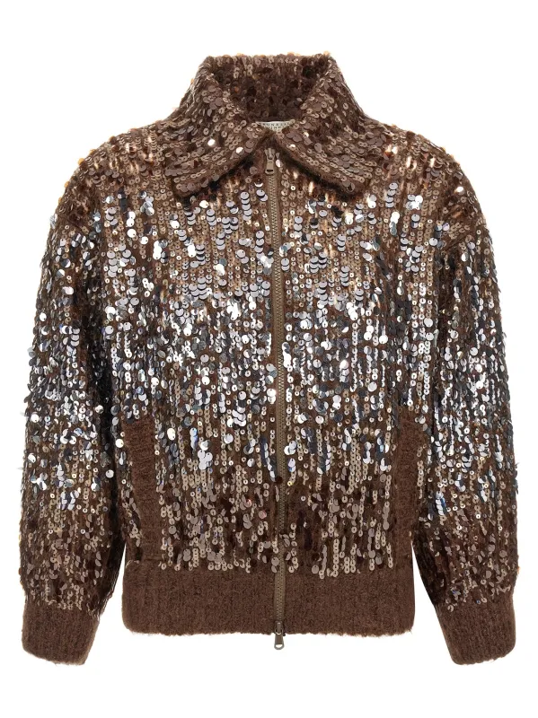 'Dazzling Dégradé Embroidery' cardigan sold by Lord & Taylor
