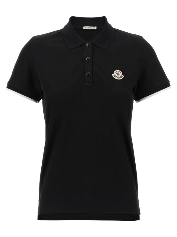 Logo patch polo shirt sold by Lord & Taylor