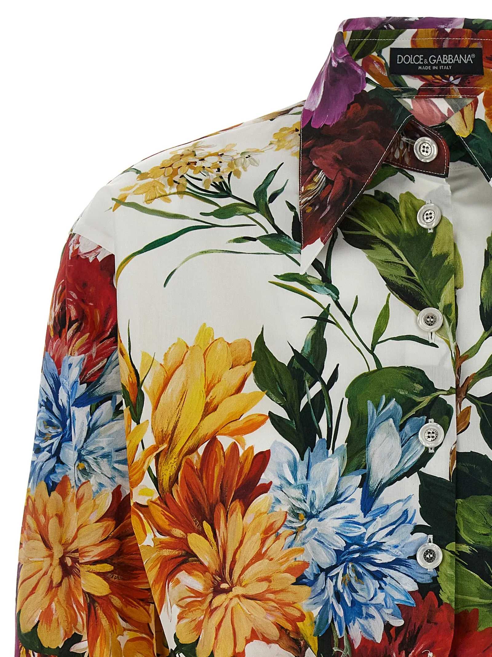 Floral crop shirt sold by Lord & Taylor product image thumbnail 3