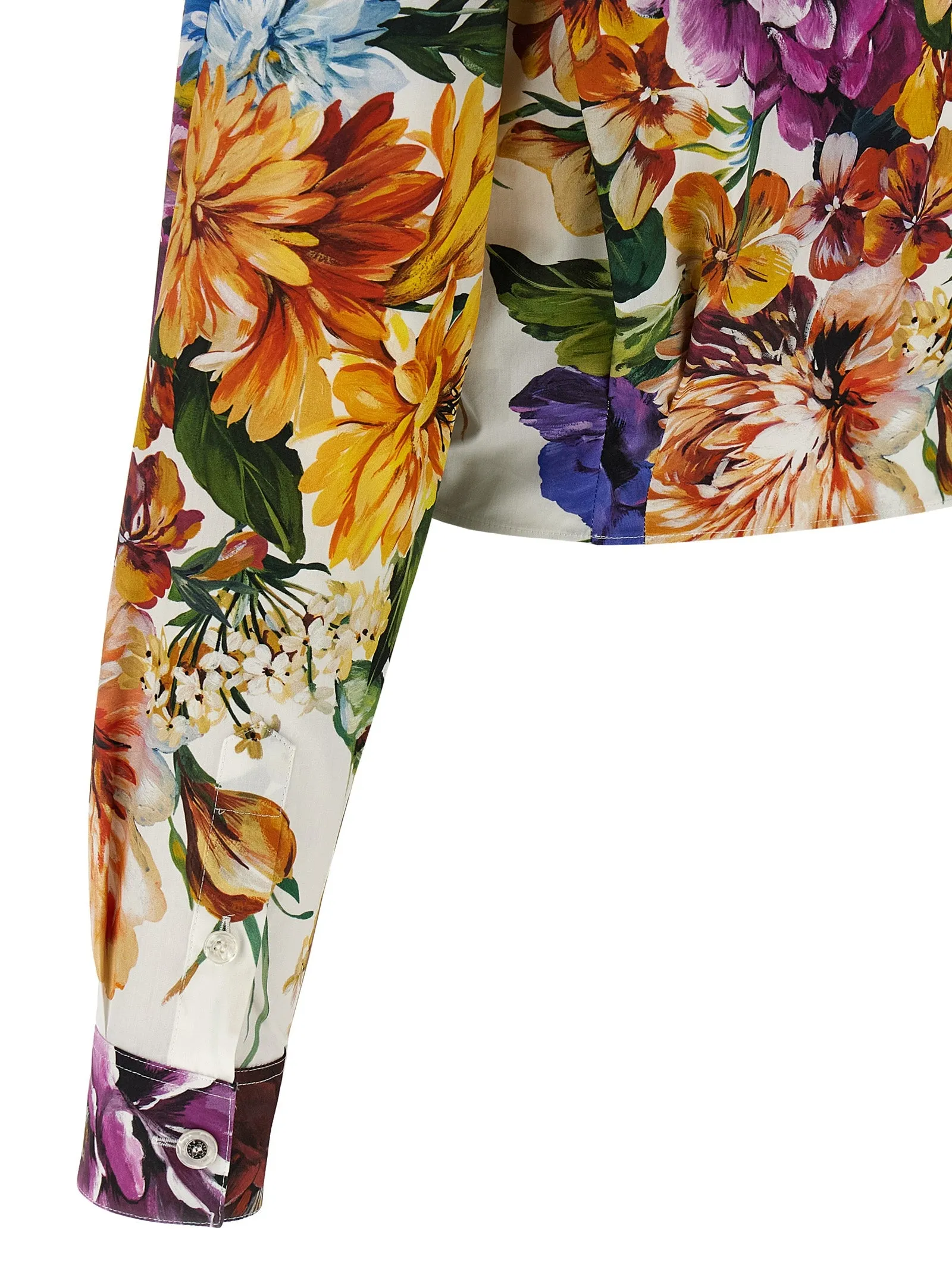 Floral crop shirt sold by Lord & Taylor product image thumbnail 4