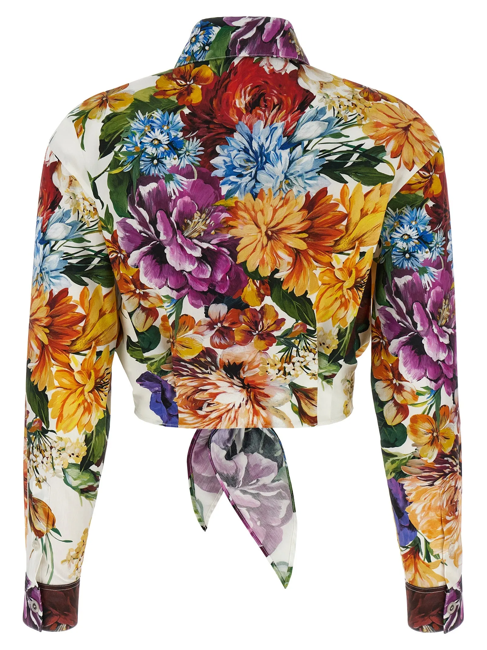Floral crop shirt sold by Lord & Taylor product image thumbnail 2