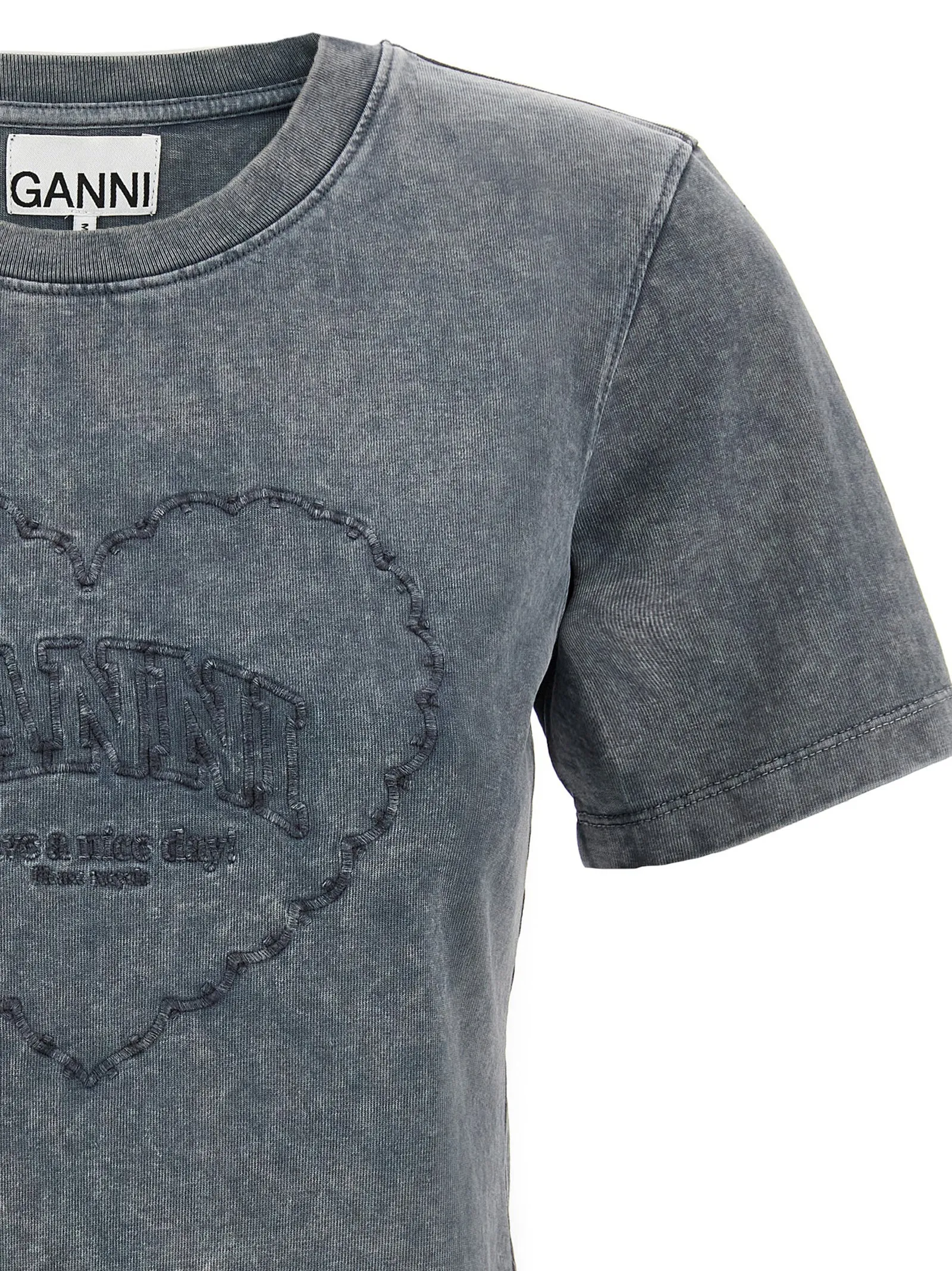 'Grey Washed Heart' T-shirt sold by Lord & Taylor product image thumbnail 3