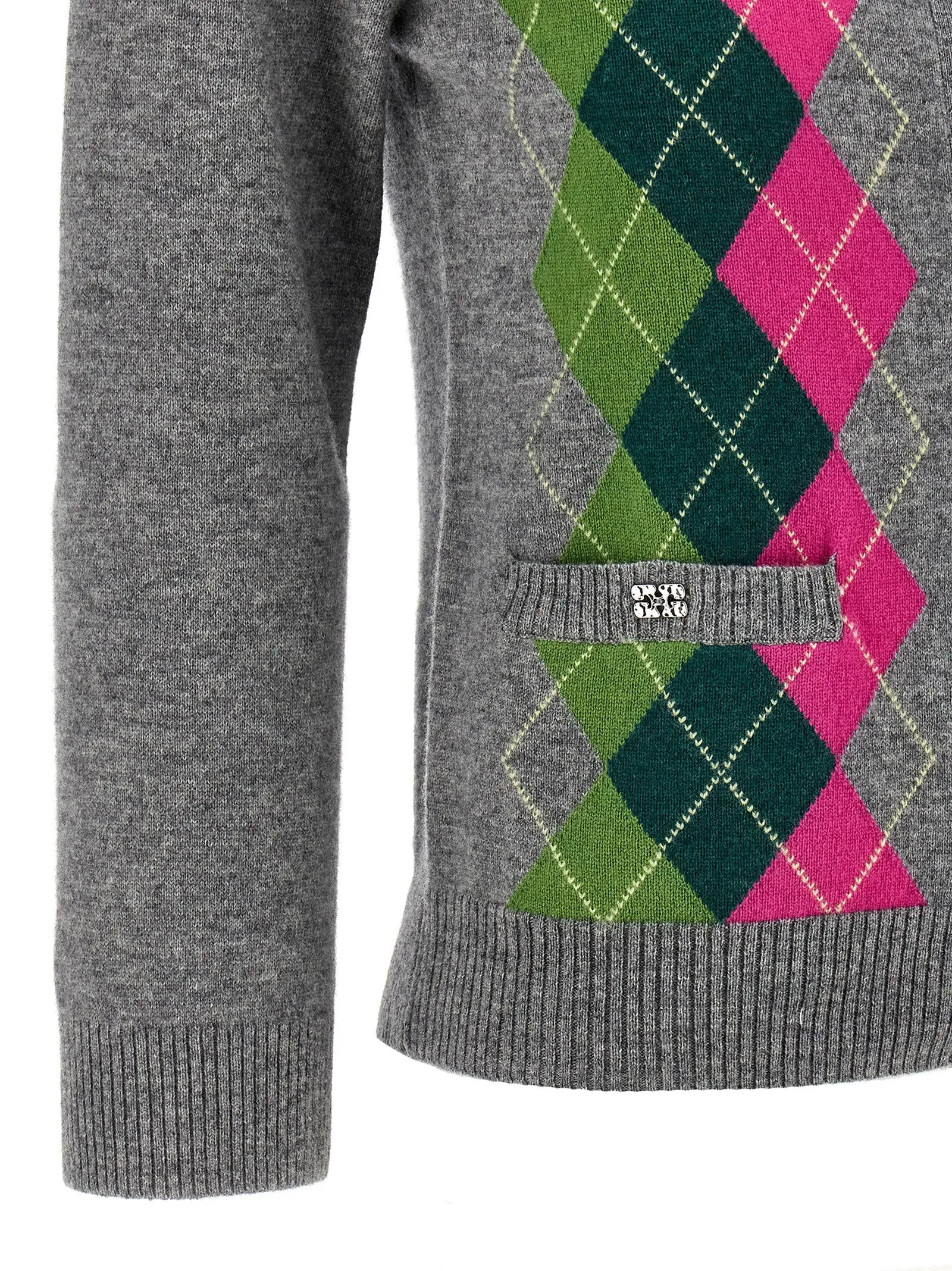 'Grey Check' cardigan sold by Lord & Taylor product image thumbnail 4