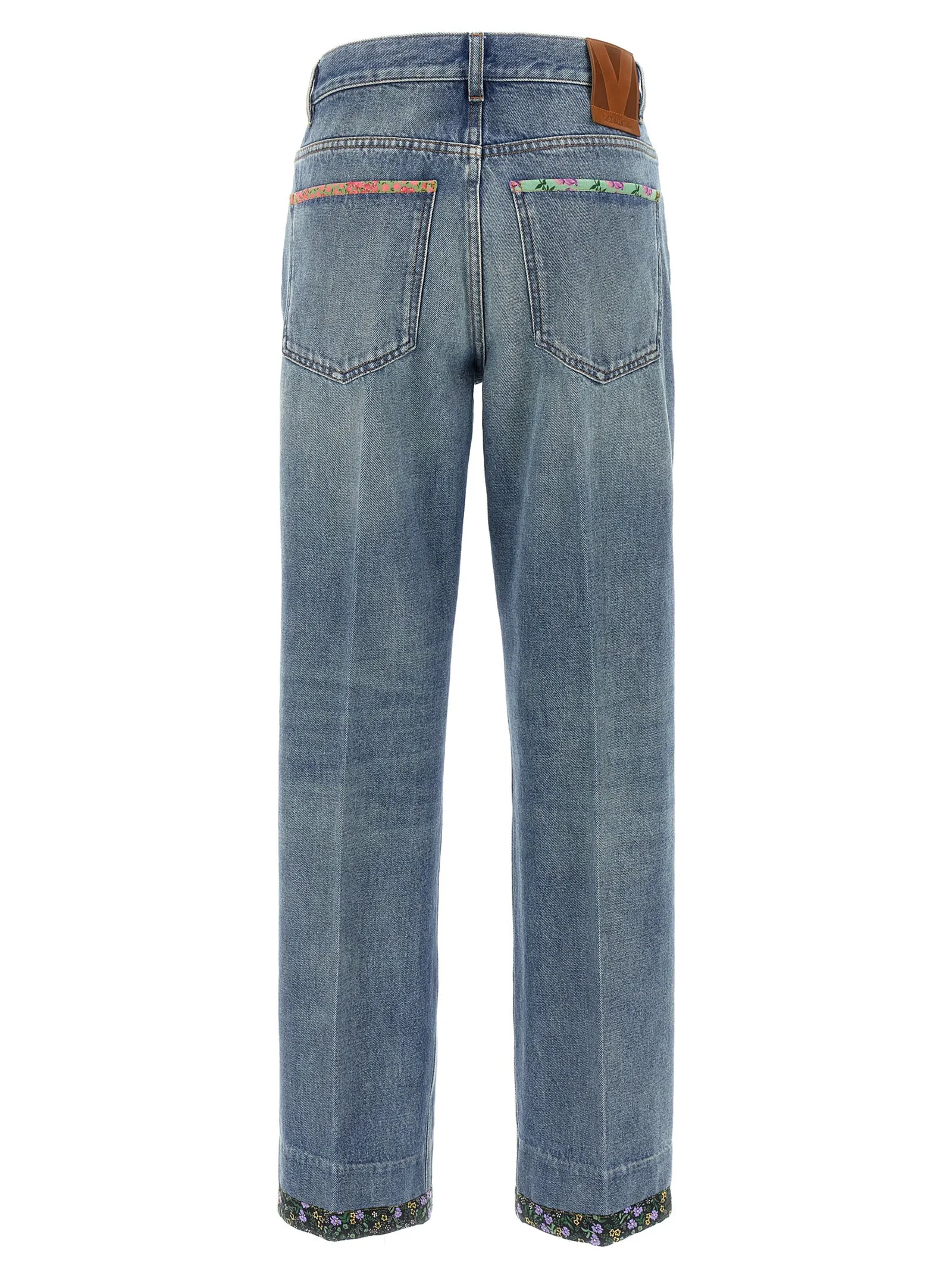 Valentino Garavani floral jeans sold by Lord & Taylor product image thumbnail 2
