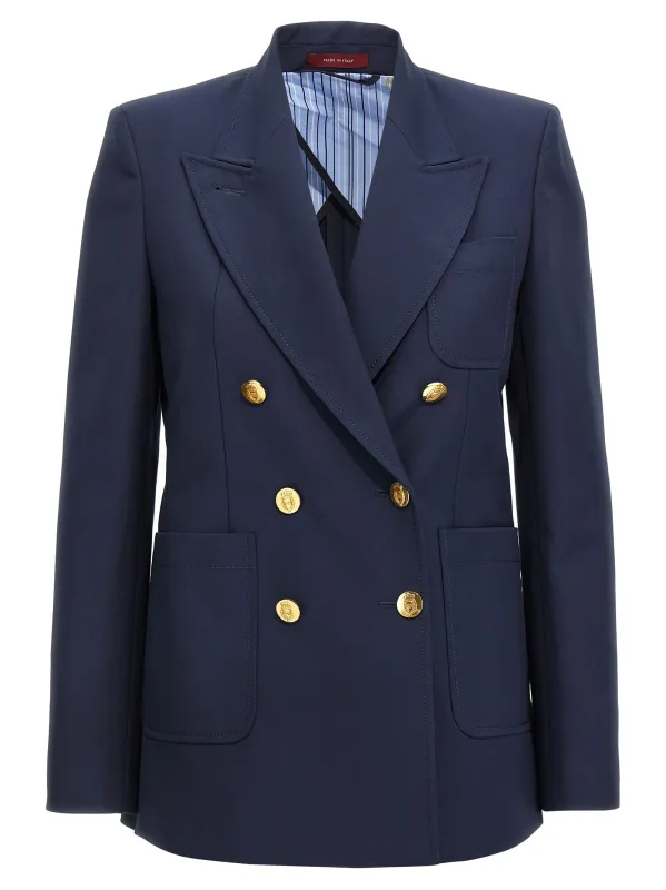 Double-breasted blazer made by Gucci