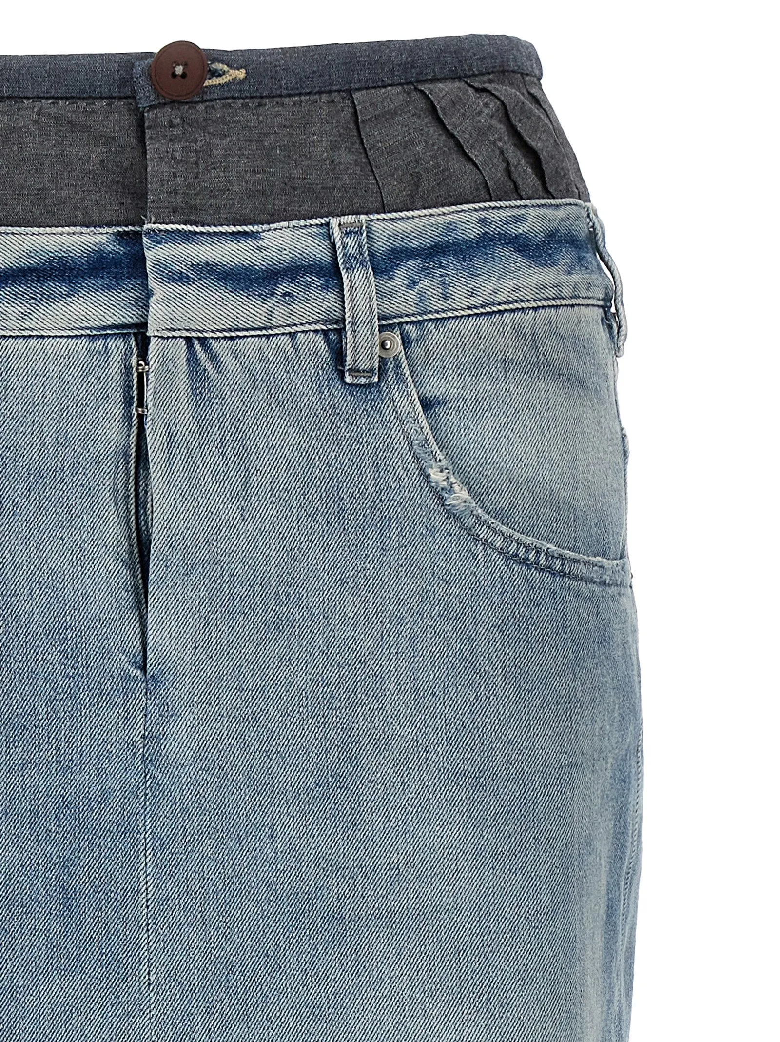 Slits denim skirt sold by Lord & Taylor product image thumbnail 3