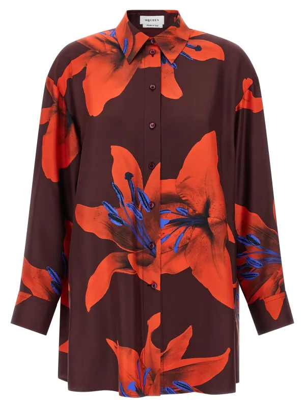 'Flame Lily' shirt made by Alexander McQueen