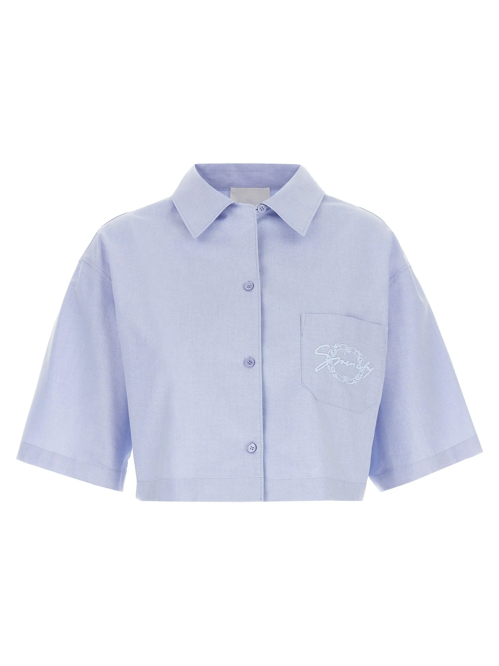 Logo embroidery shirt sold by Lord & Taylor