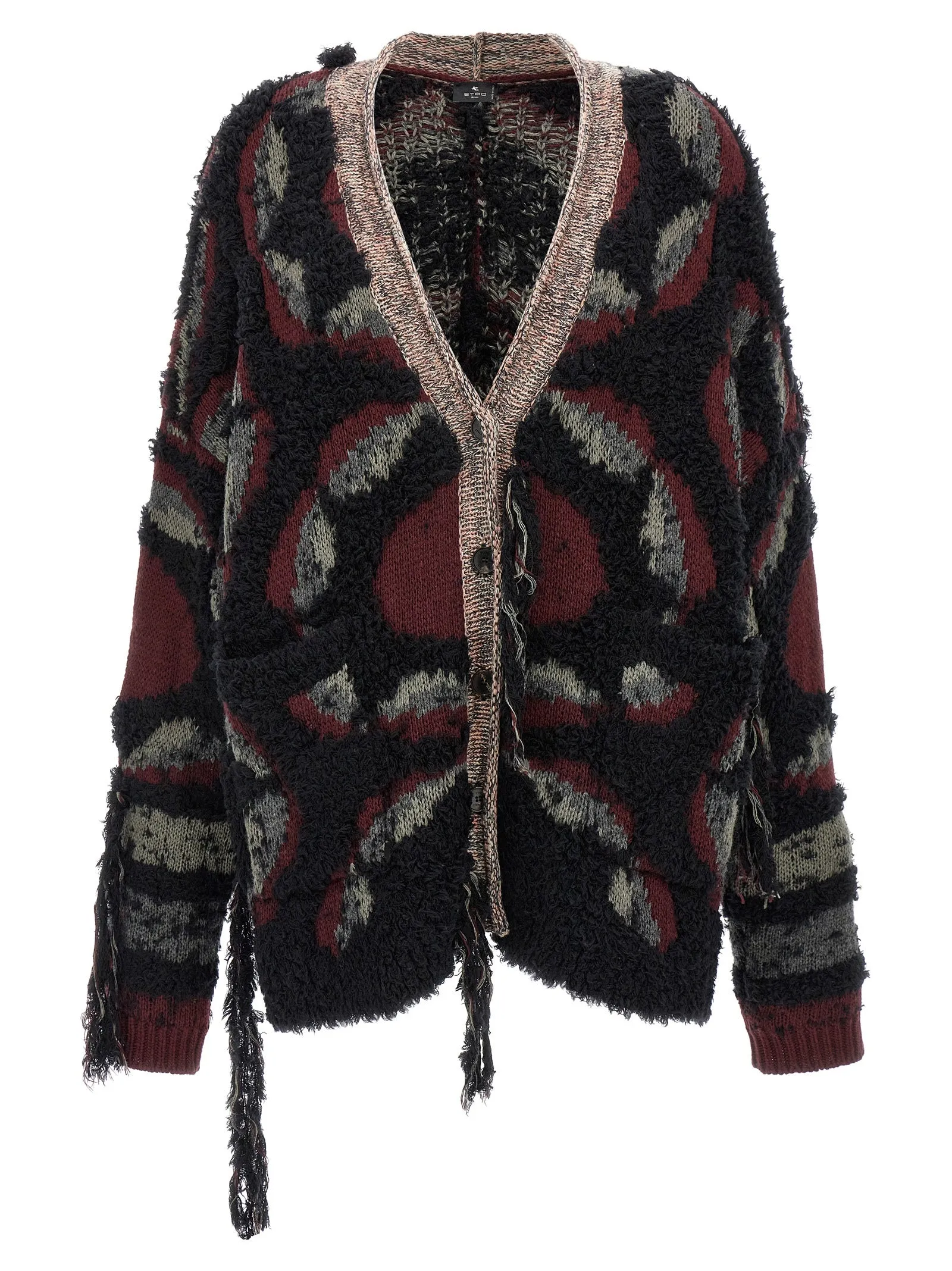 Fringed oversized cardigan sold by Lord & Taylor